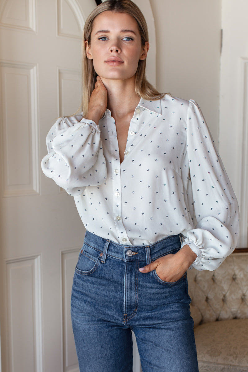 Frankie Blouse - White Swan Diamonds