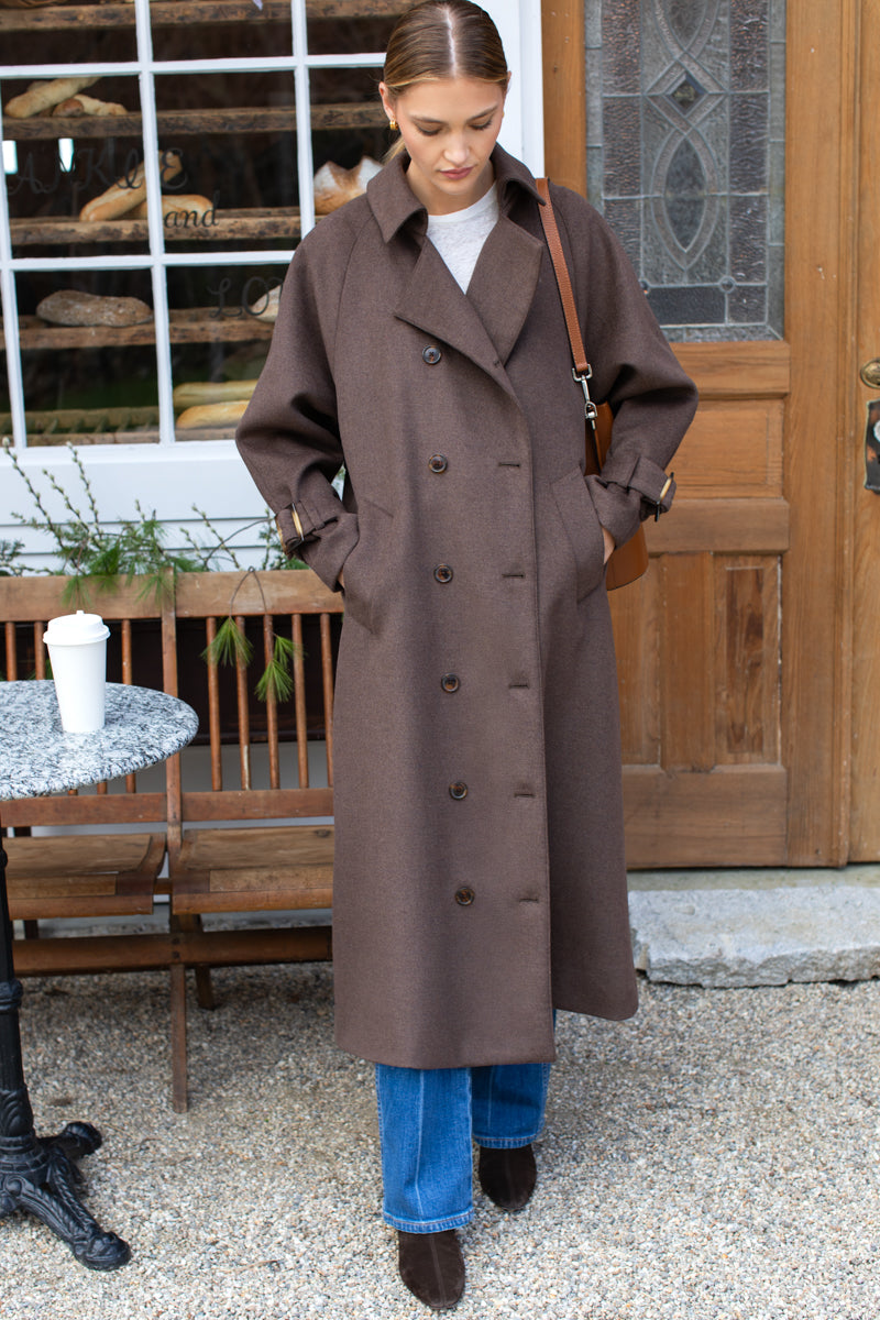 All Season Layering Coat - Bitter Chocolate