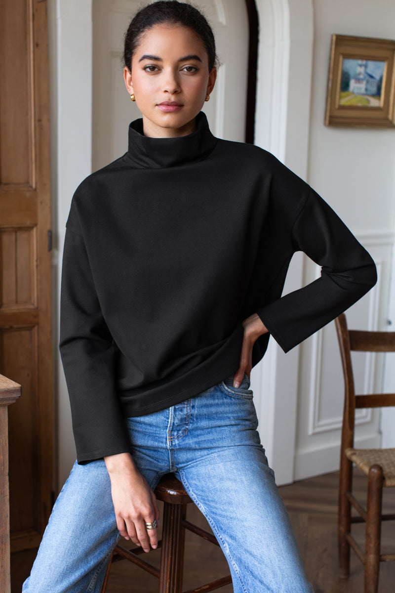 Edie Top - Black Ponte