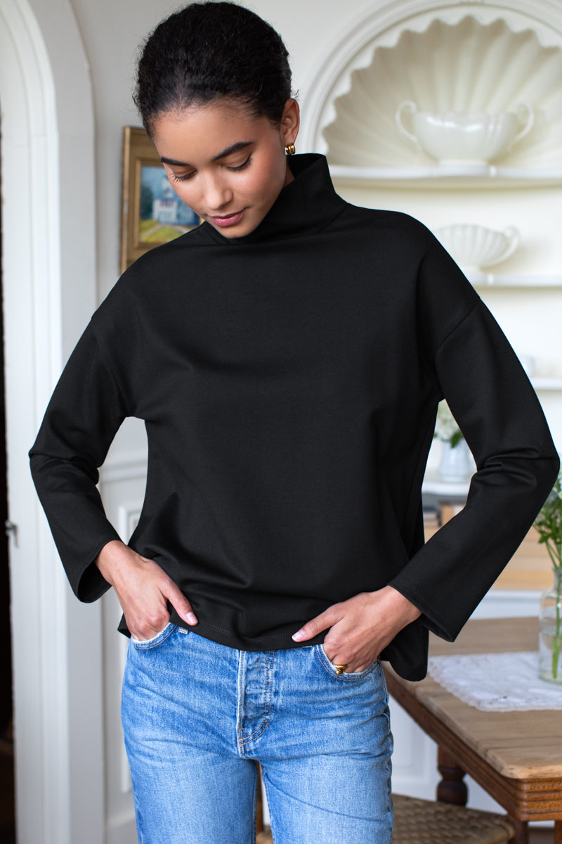 Edie Top - Black Ponte