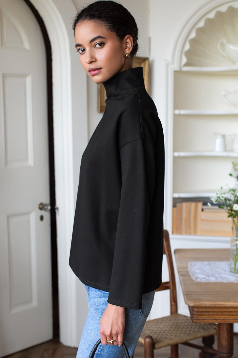 Edie Top - Black Ponte
