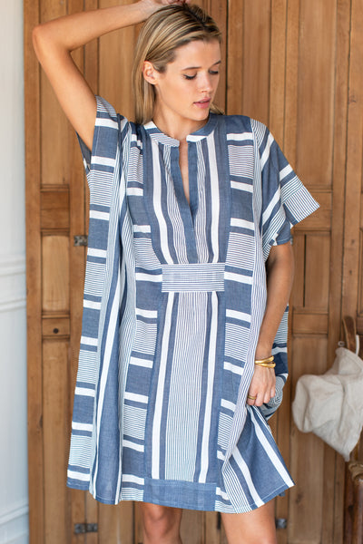 caftan dress Emerson Short Caftan - Varied Stripe