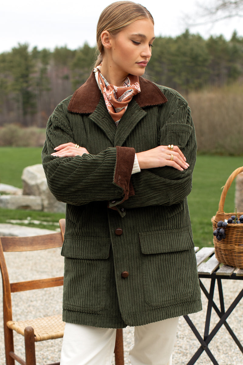 Essential Barn Coat - Pine Corduroy