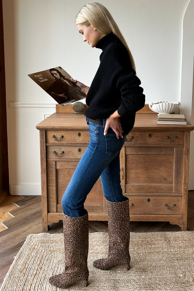 Frankie Pull On Boot - Leopard - Emerson Fry