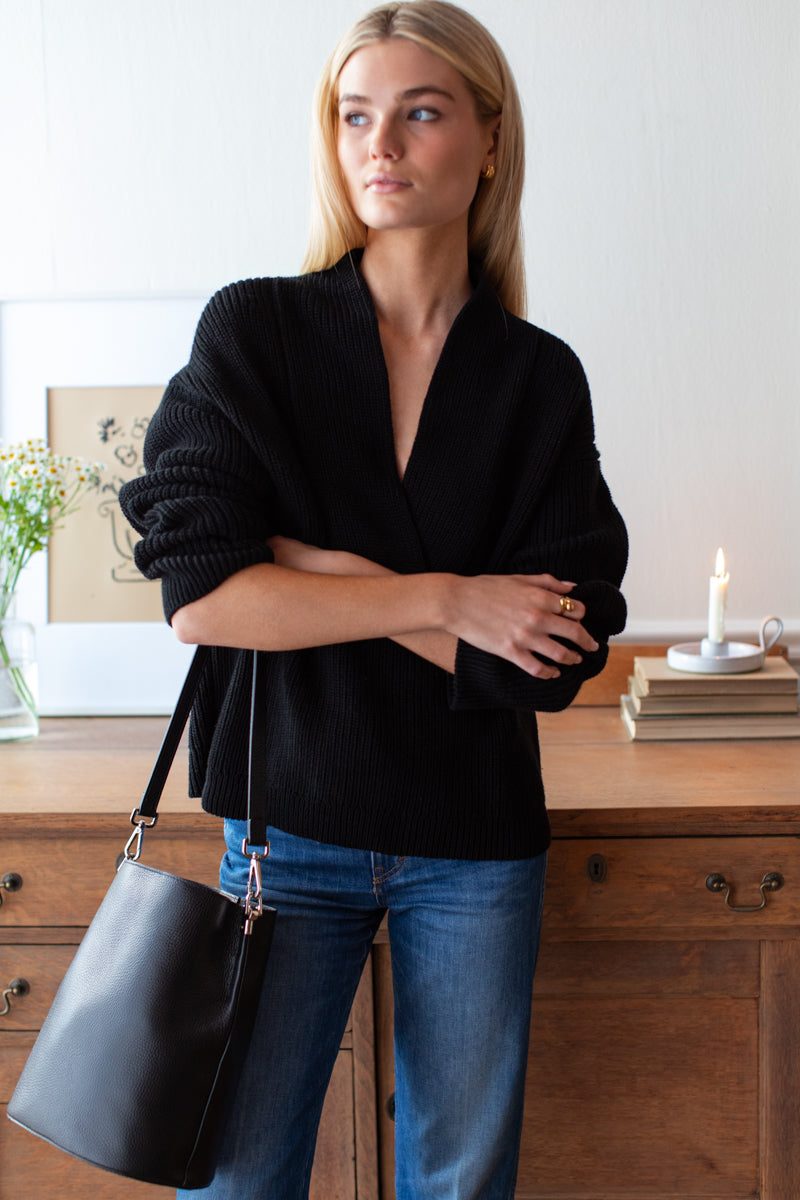 Harlow Sweater - Black Organic