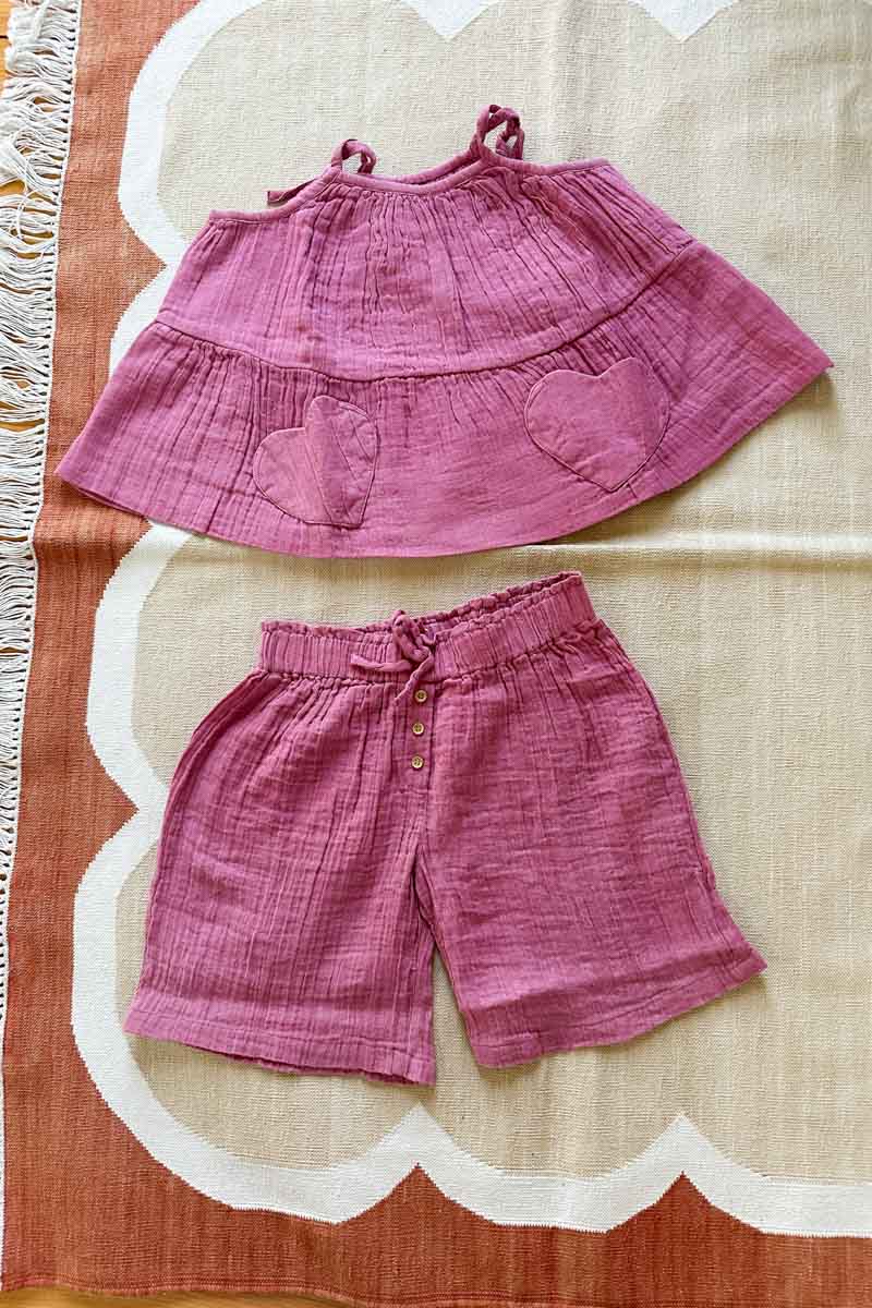 Little Fry Sunshine Top - Bon Pink Organic