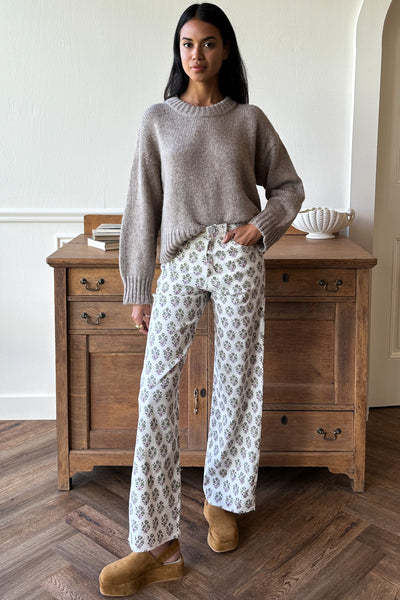 Everyday Pant - Library Flowers Parchment - Emerson Fry
