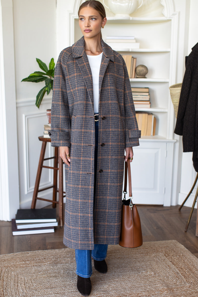 Maxi Overcoat - Vienna Plaid
