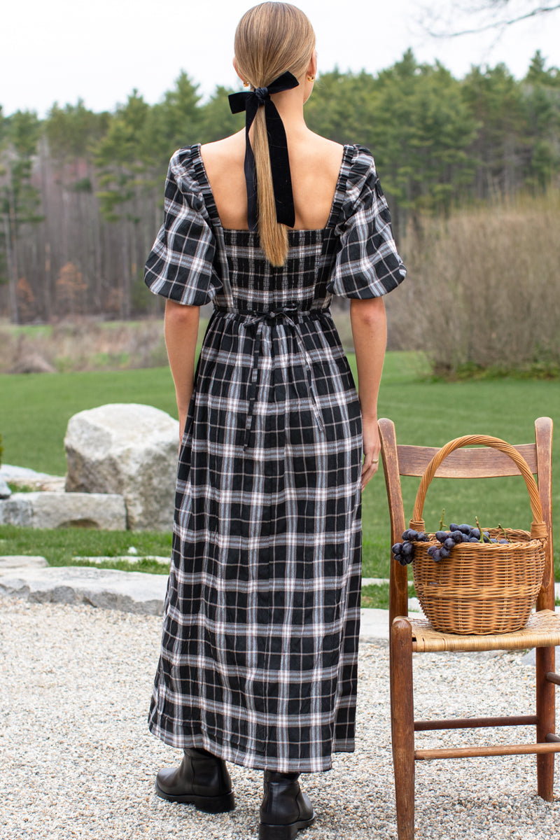 Sylvian Dress - Sylvian Plaid Dark
