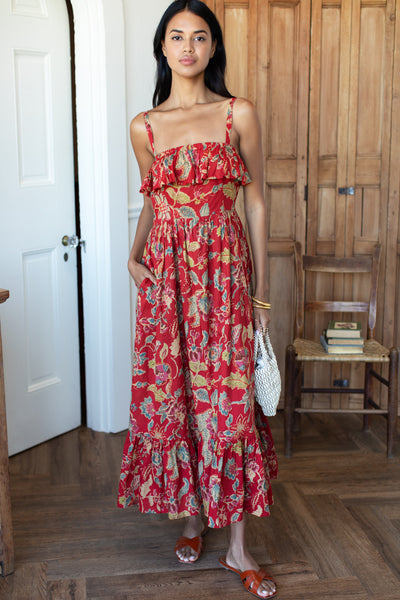 organic maxi dress Tomas Corduroy Western Embroidered Patched timeless skirt Color:Dark Make a statement in