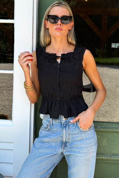 Roussillon Top - Jet Black - Emerson Fry