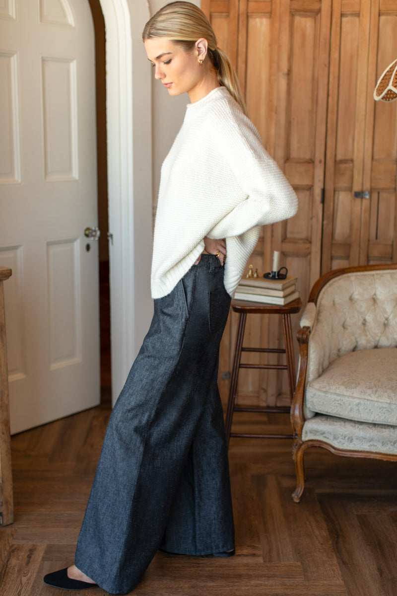 Tulip Trouser - Rinsed Black