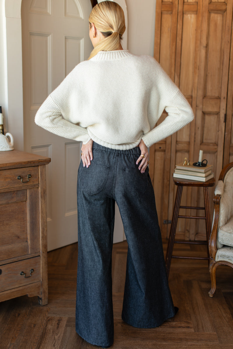 Tulip Trouser - Rinsed Black