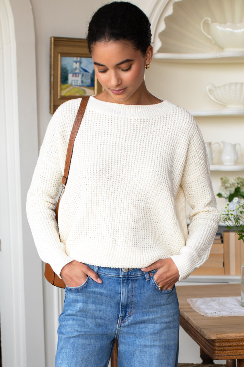 Daily Sweater - Ivory Organic