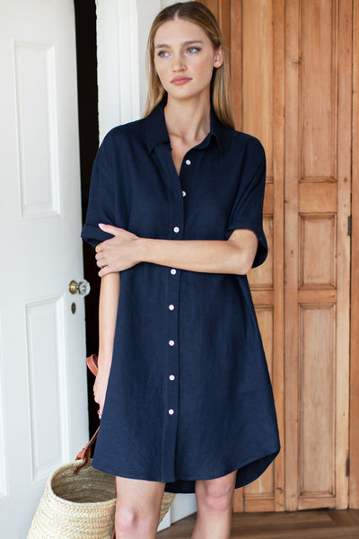 Button Down T Shirt Dress