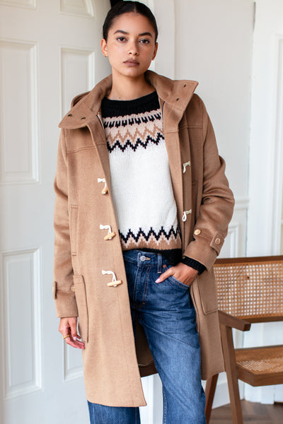 Camille Coat - Camel Wool Cashmere - Emerson Fry