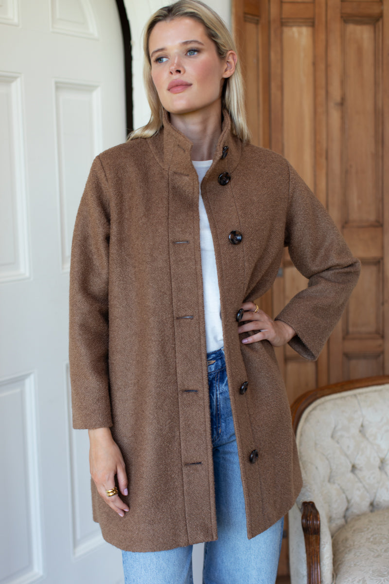 Cozy Coat - Camel Boucle
