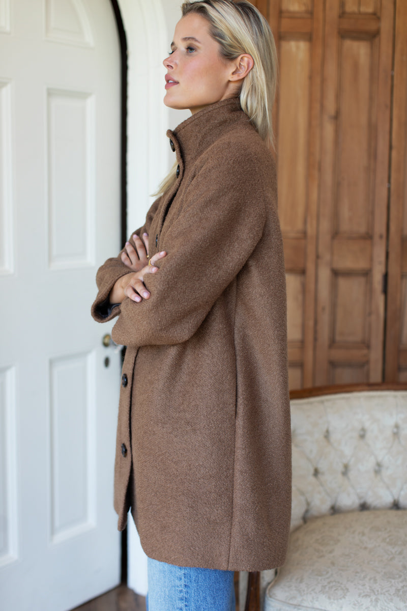 Cozy Coat - Camel Boucle
