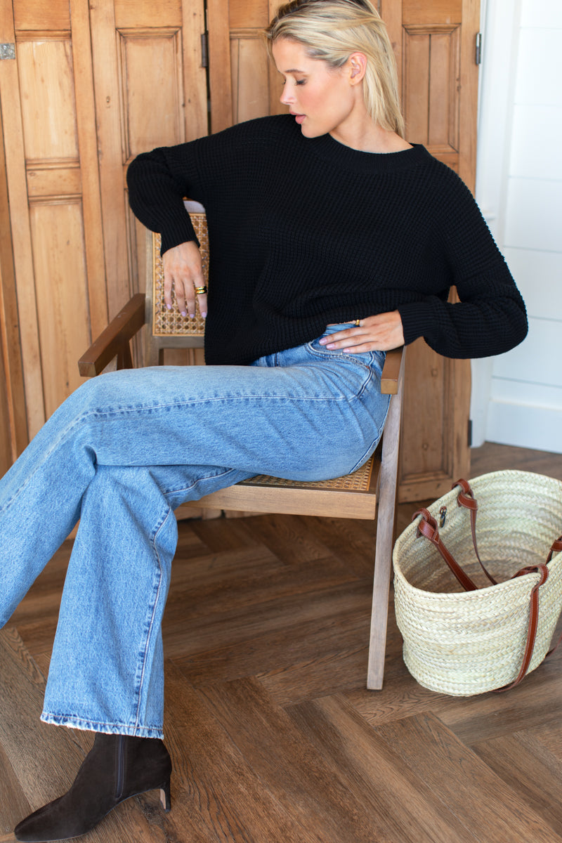 Daily Sweater - Black Organic