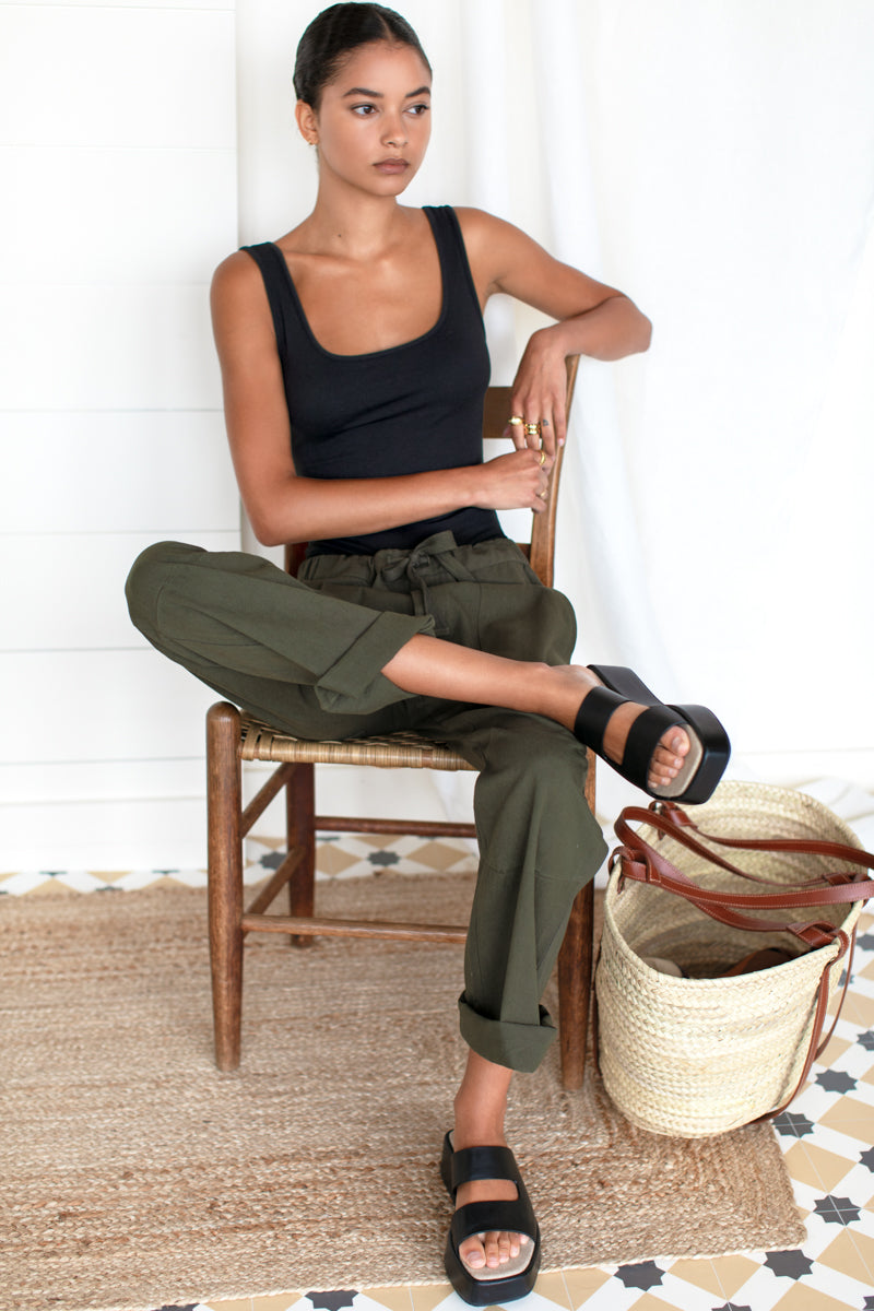 Family Cargo Pant - Moss Organic