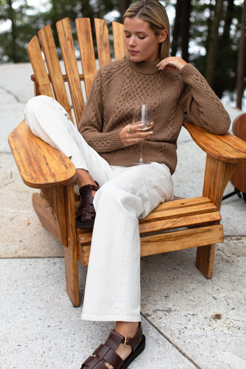 Fisherman Sweater - Camel