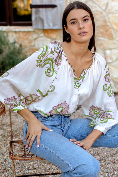 Frances Blouse - Maeve Flowers - Emerson Fry