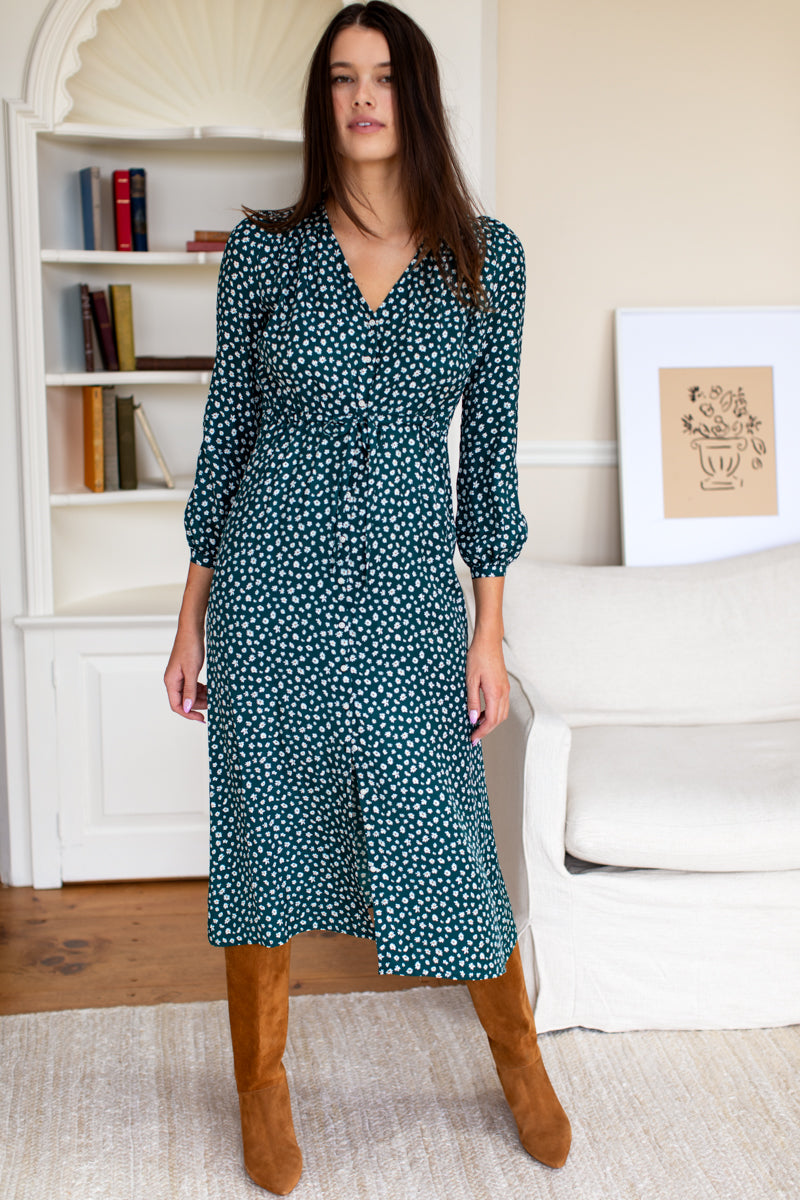 May Dress - Marguerite Daisy Forest