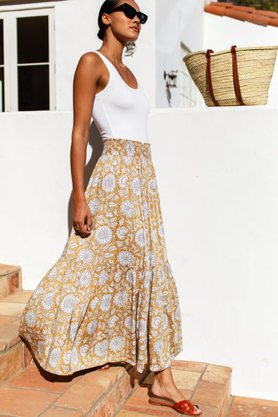 Shirred Skirt - Arles - Emerson Fry