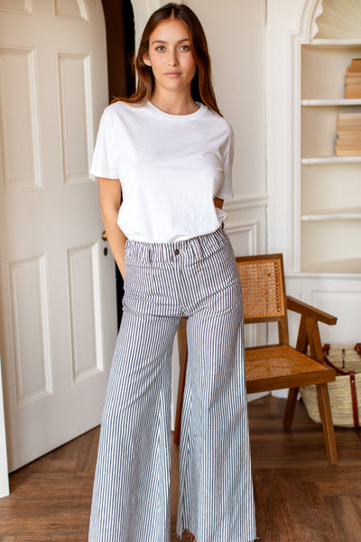 パンツ everyone relax-fit stripe easy pants EDIKTED Olivia Stripe Relaxed Fit Pants | Nordstrom
