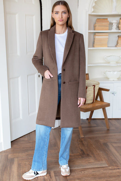 Tailored Coat - Umber Wool - Emerson Fry