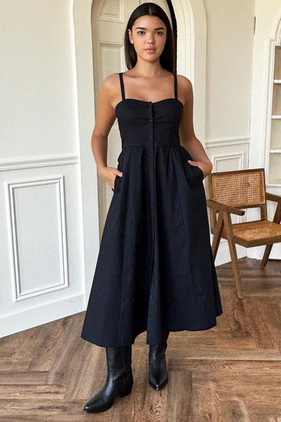 Florentine Layering Dress - Black Organic 10