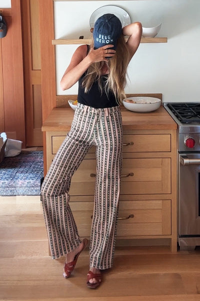 Everyday Pant - Vintage Floral Stripe Pine - Emerson Fry