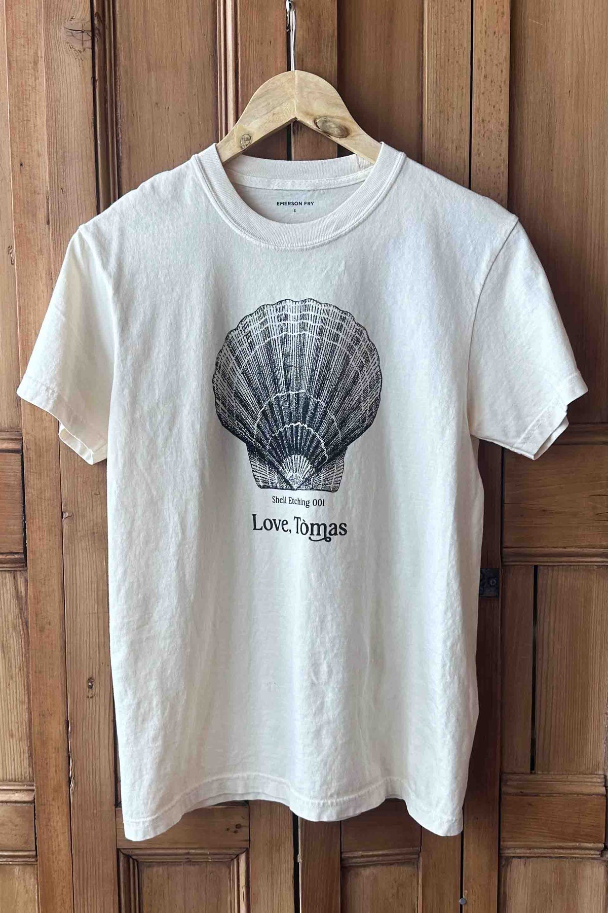 Shell Etching T-shirt - Ivory