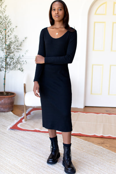 layering a dress Go To - Black Organic 1MD-08.20.2026 Kimchi Blue Dottie Polka Color:Champagne Rose