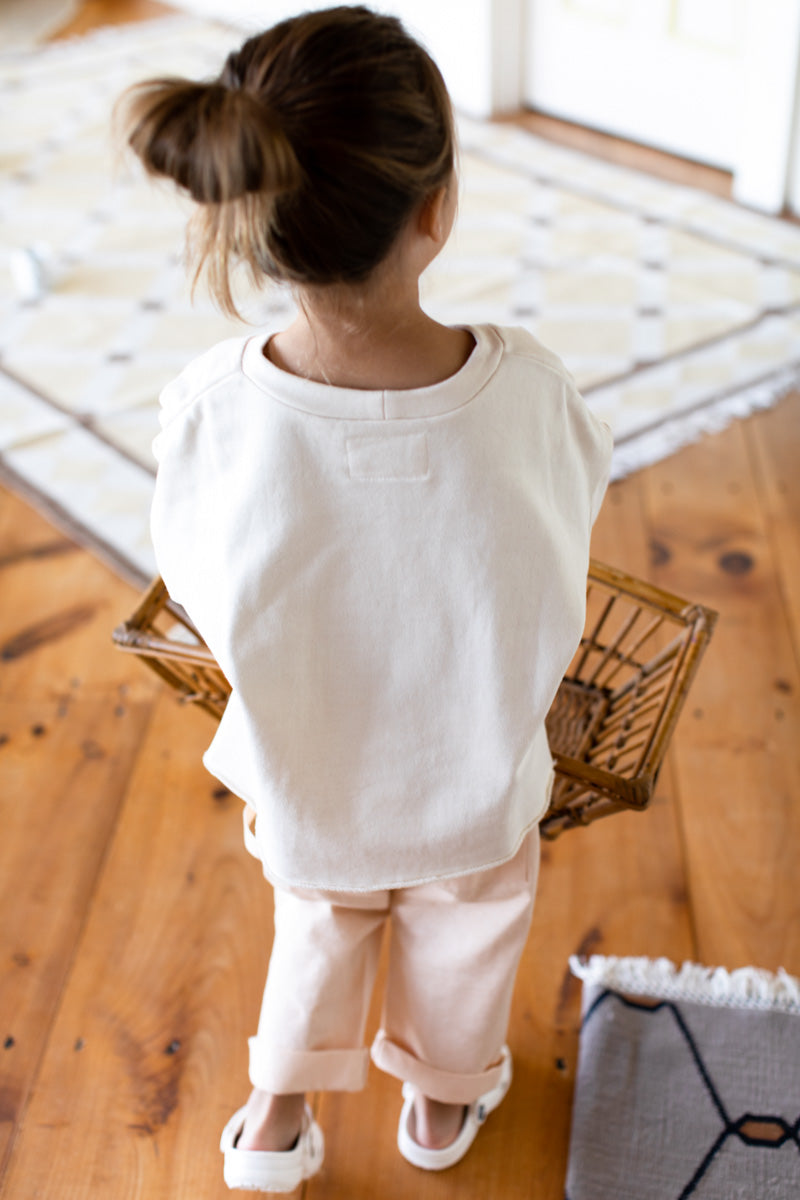 Family Sweatshirt Child - Ivory Organic