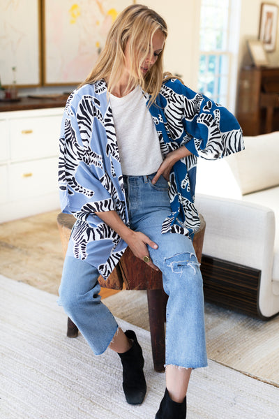 Fete Kimono - Zebra Patchwork - Emerson Fry