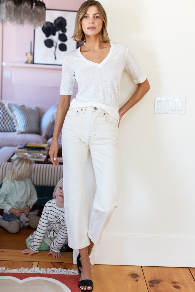 Luxe Emerson T - White Linen