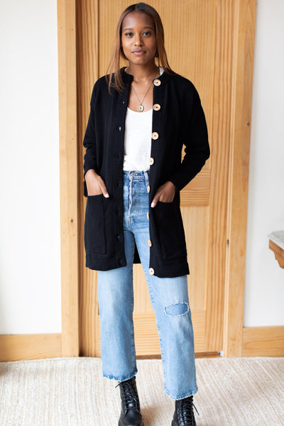Imperf インパーフ Long Sleeve Rib Cardigan LongCardigan-