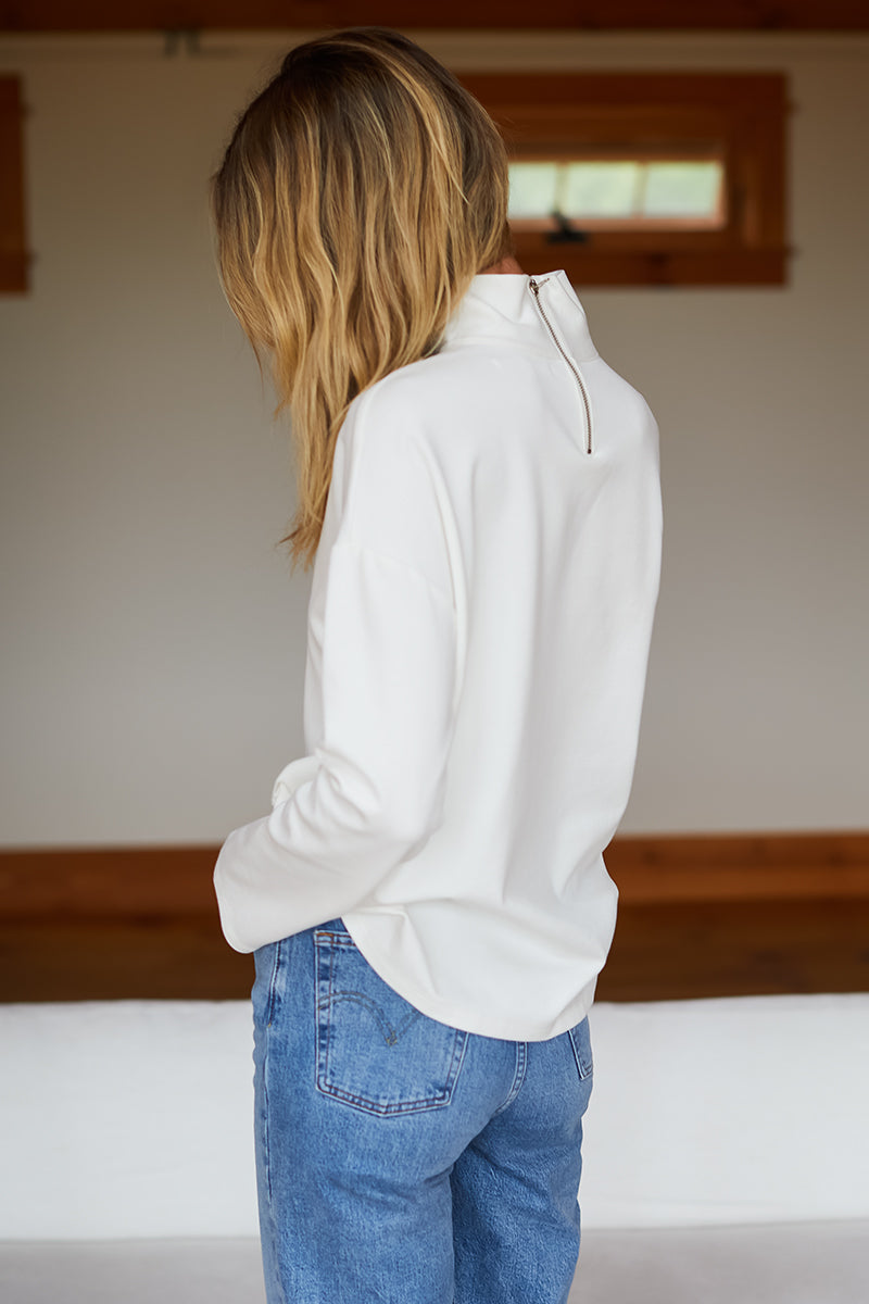 Edie Top - Ivory Ponte