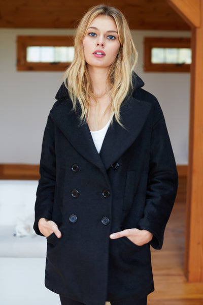 Major Peacoat - Black - Emerson Fry