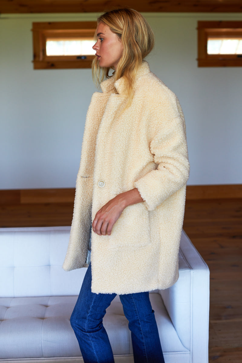 Teddy Bear Coat - Ivory