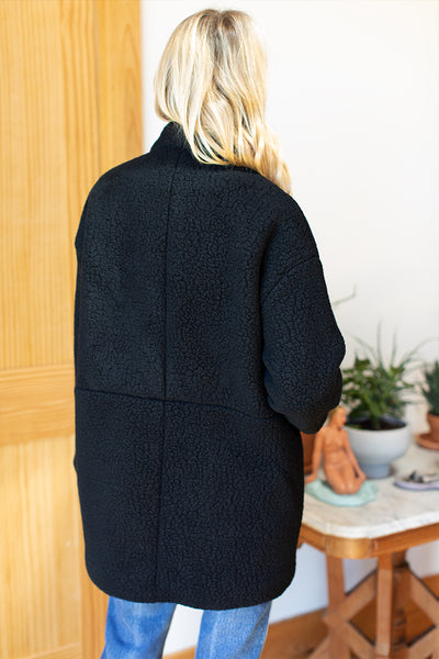 Henry Coat - Teddy Bear Black - Emerson Fry