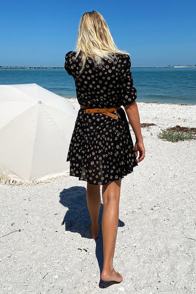 Layla Dress - Daisy Black Organic - Emerson Fry