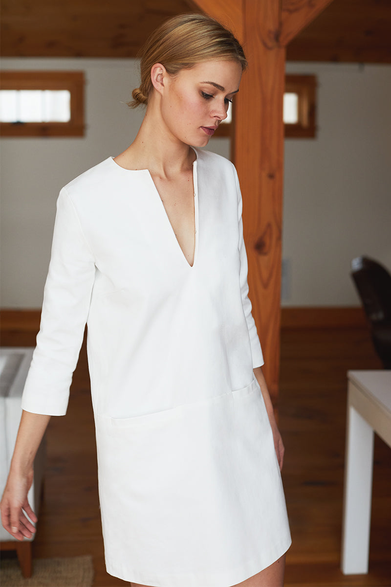Mod Dress - White