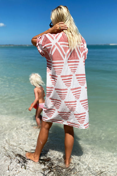 Rise Caftan - Muted Clay Linen Organic - Emerson Fry