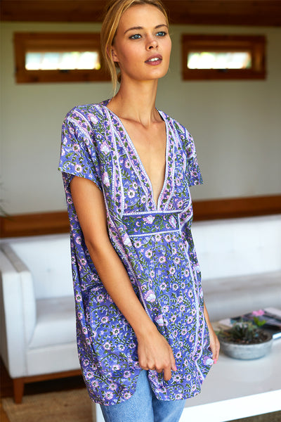 Francina Tunic - Iris Wildflower - Emerson Fry