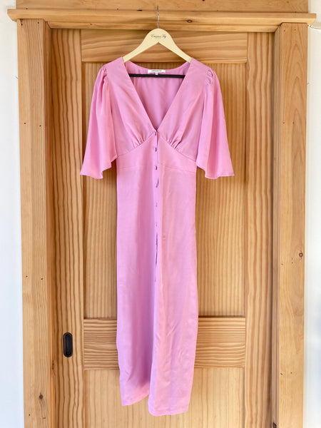 Juney Angel Sleeve Dress - Prism Pink - Emerson Fry
