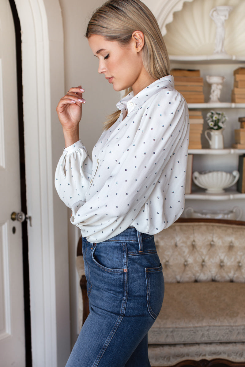 Frankie Blouse - White Swan Diamonds