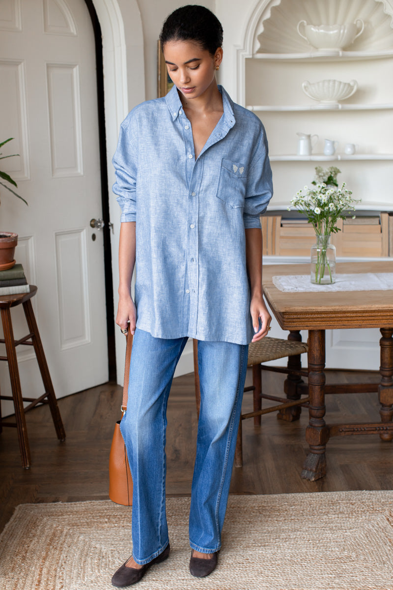 Ryan Shirt - Chambray Linen