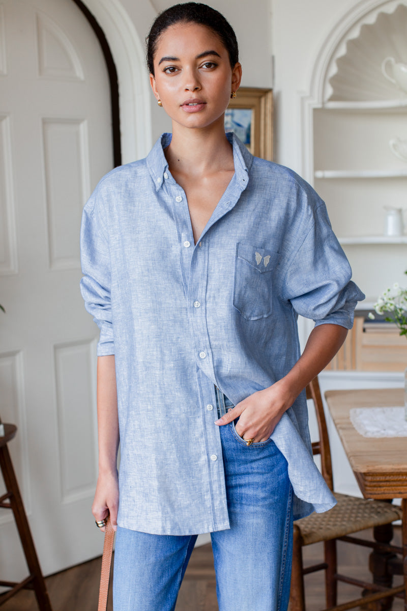 Ryan Shirt - Chambray Linen